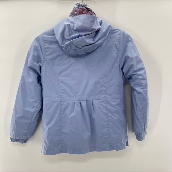 Columbia Interchange Two Layer Blue Southwest Geometric Coat Jacket Girls Medium - Picture 12 of 16